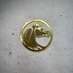 Изображение Мини декор Медальон Лошадь